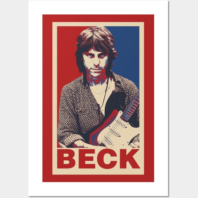 Jeff Beck Pop Art Style Wall Art by mia_me